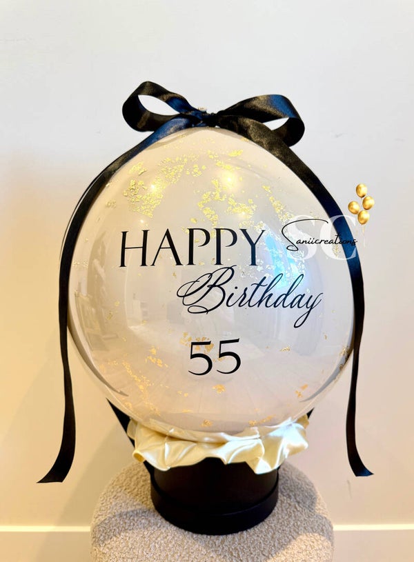 Luxe Prik ballon Bekend Maken Baby  – Gepersonaliseerd Verjaardagscadeau