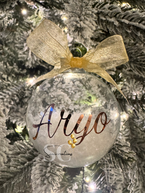 Gepersonaliseerde kerstballen