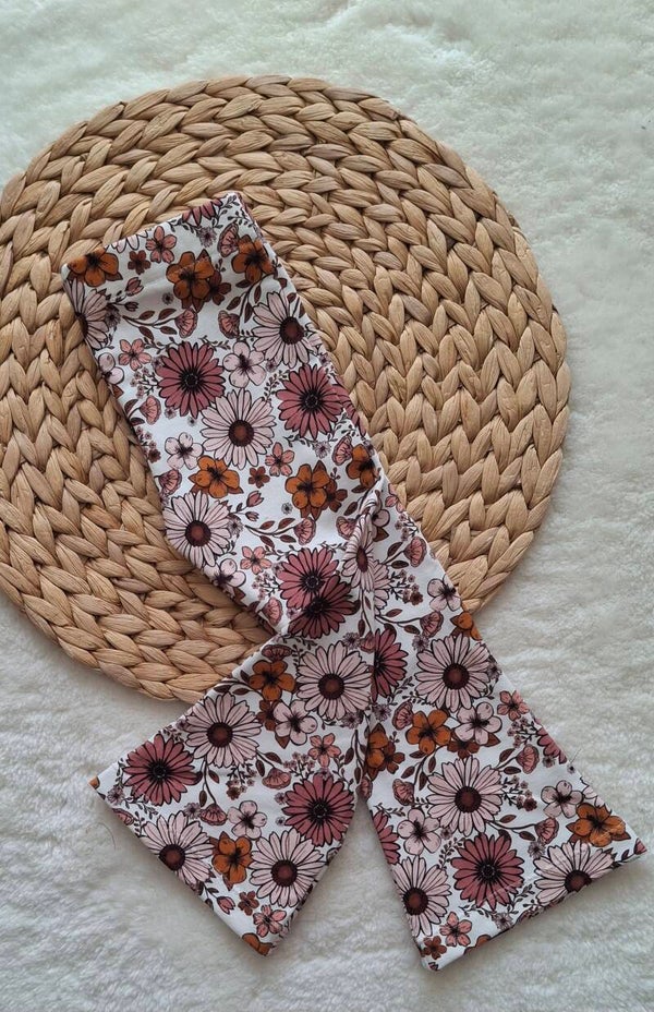Legging/flared vintage bloemen kleiroze