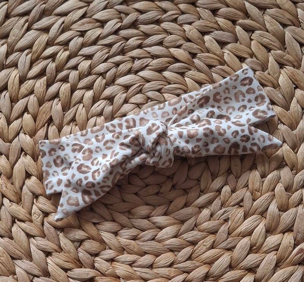 Haarbandje bruine panterprint