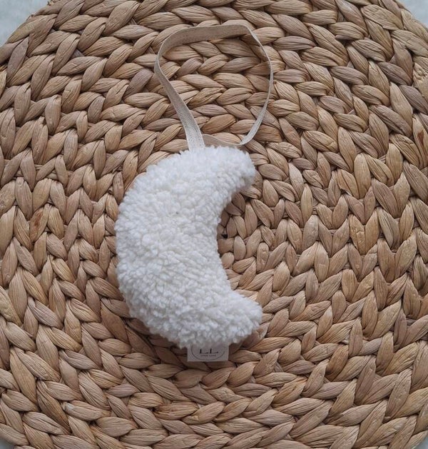 Speendoekje maan teddy off white