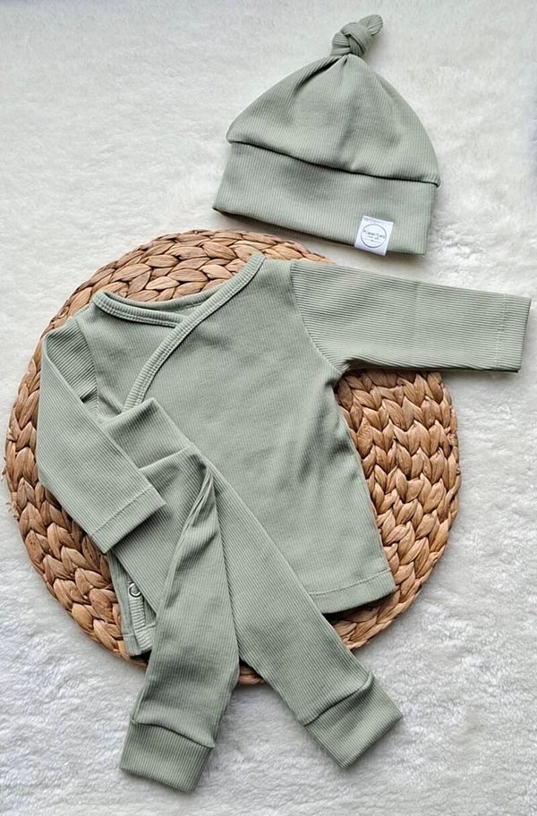 Setje dusty groen