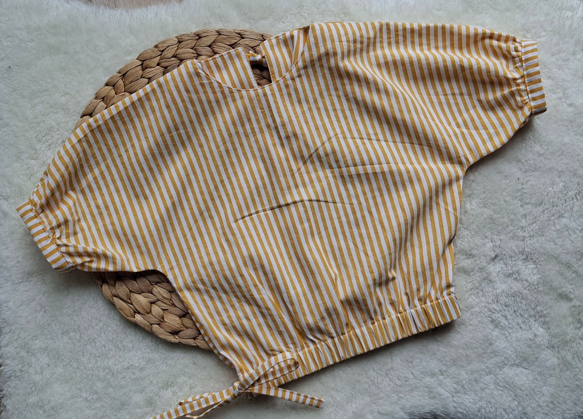 Blouse gele streep