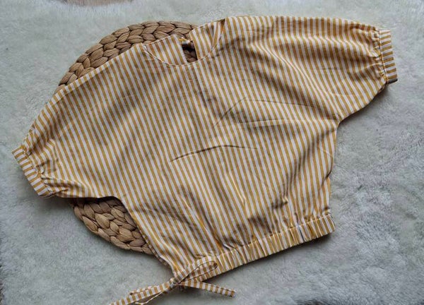 Blouse gele streep