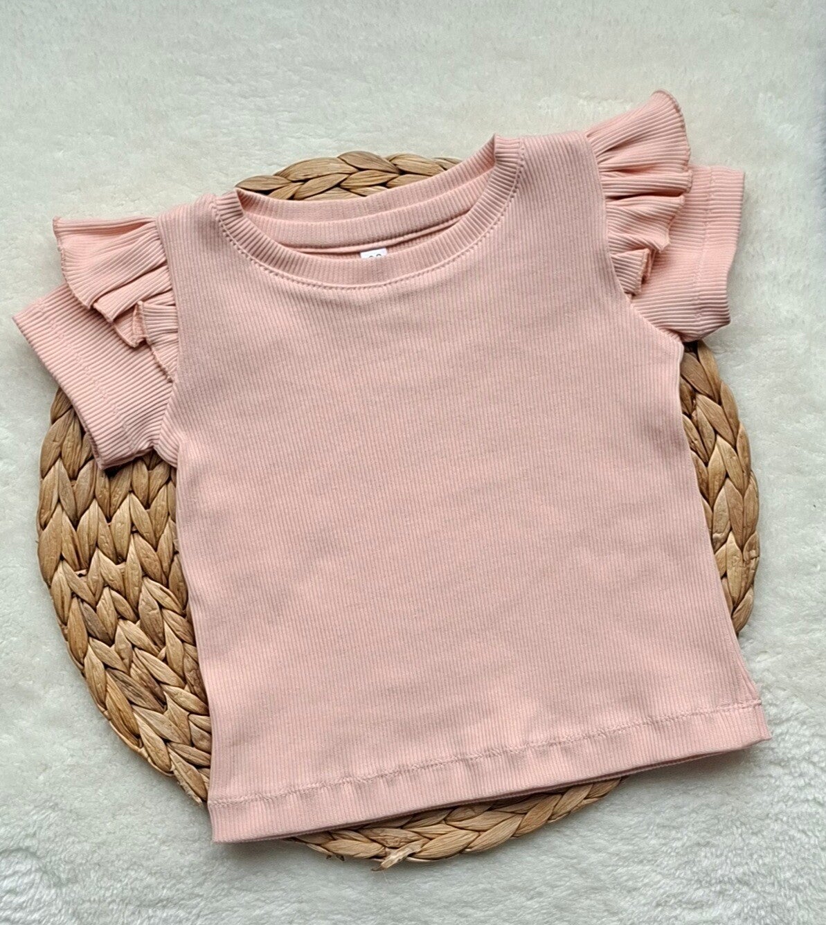 T-shirt roze met ruches