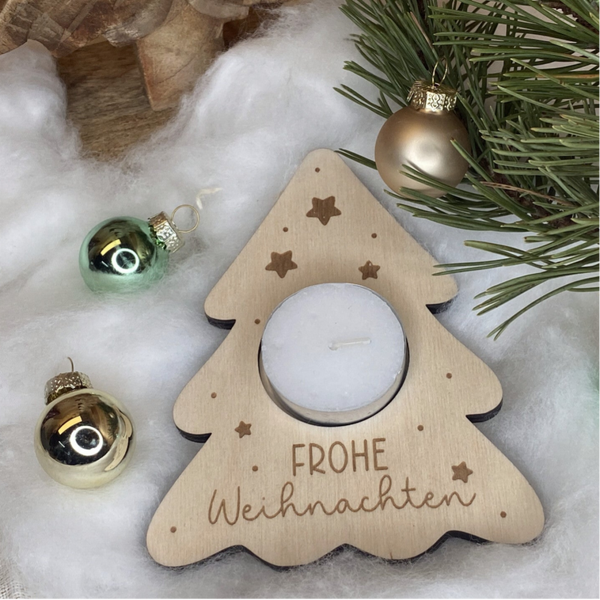 Teelichthalter Christbaum
