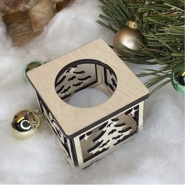 Teelichthalter mit Motiv