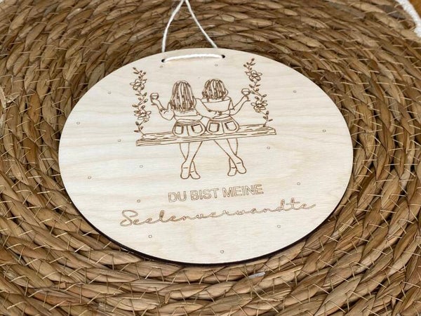 Freundinen Schild „2“