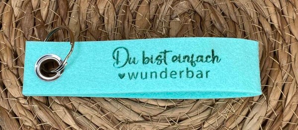 Schlüsselanhänger aus Filz
