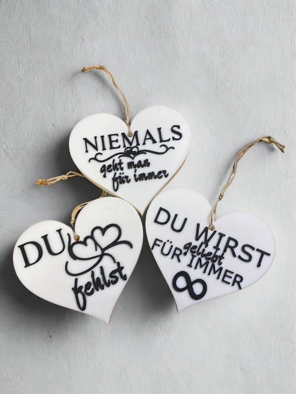 Herz mit Spruch