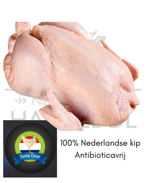 Hele kip op schaal Tante Door