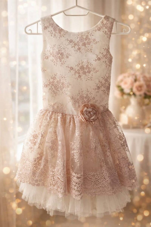 jurk kant roze