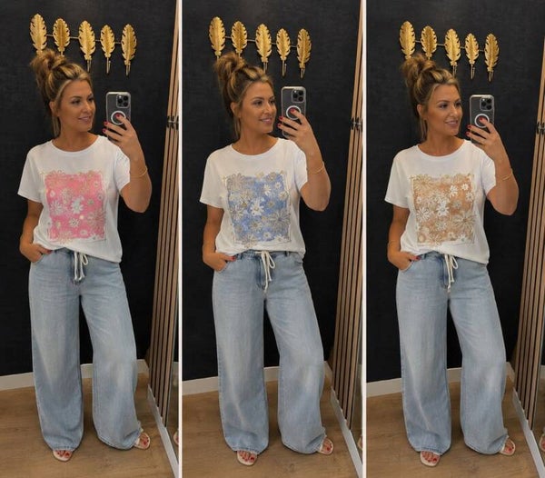 Tshirt bloemen