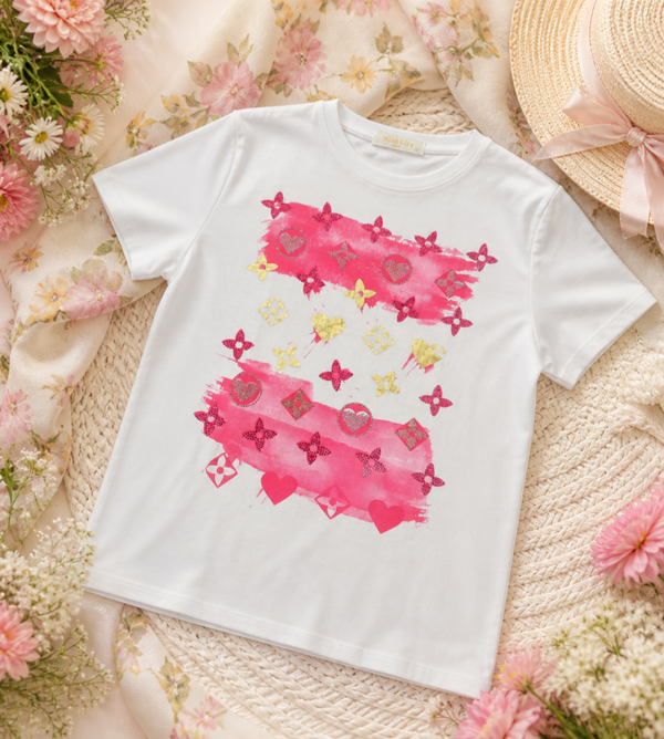 Tshirt lv roze
