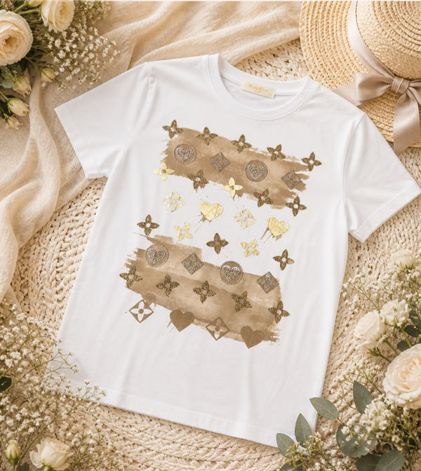 Tshirt lv creme