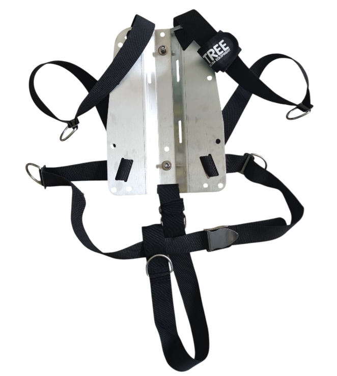 TREE Edelstahl Backplate inkl. Harness
