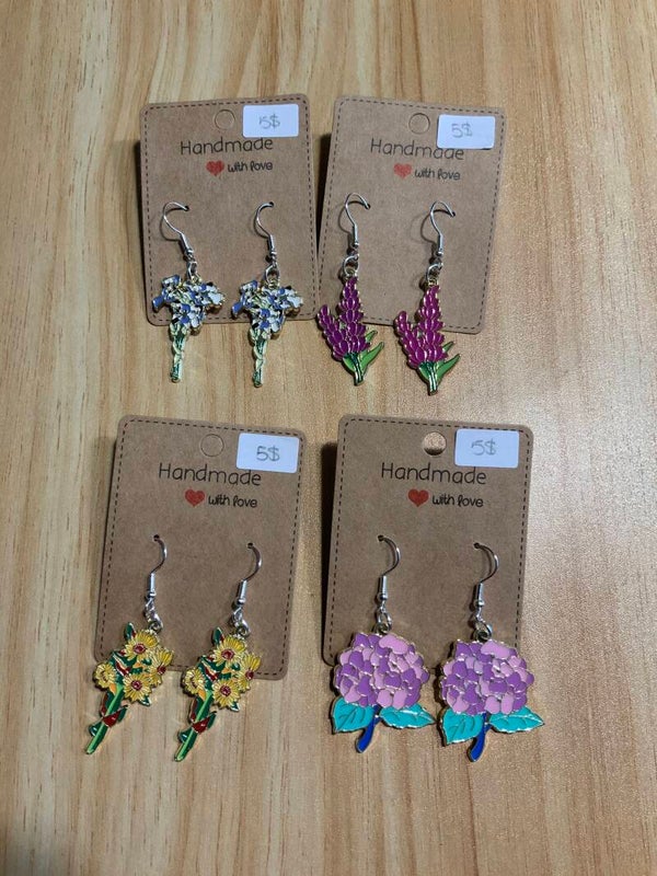 Boucles d’oreilles Fleurs