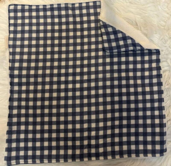 Bedcape jongen blauw geruit