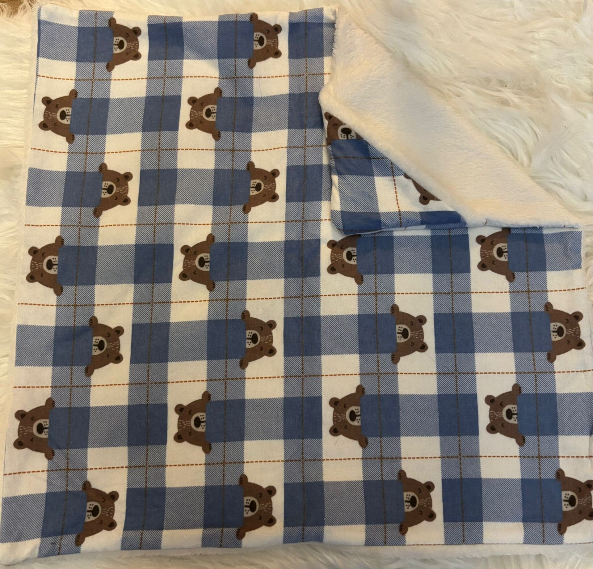 Bedcape jongen blauwe beer