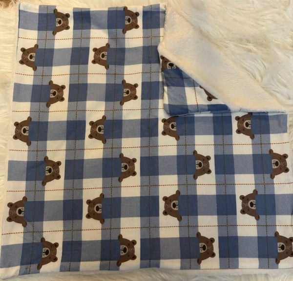 Bedcape jongen blauwe beer