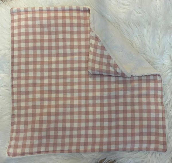 Bedcape meisje roze geruit