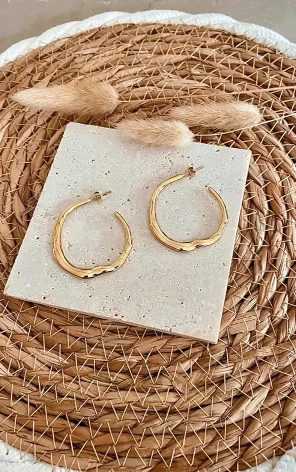 Grote Goud- & Zilverkleurige Oorringen 40 mm – 16K PVD Goldplated RVS | Waterproof & Non Tarnish