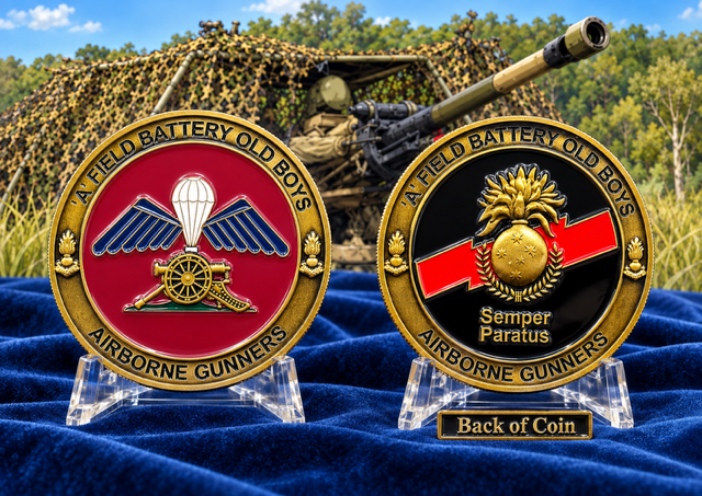 ABG-01: Airborne Gunner Challenge coin