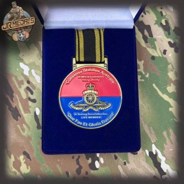 ALM-01: 'A' Battery Association Inc Life Member Medallion