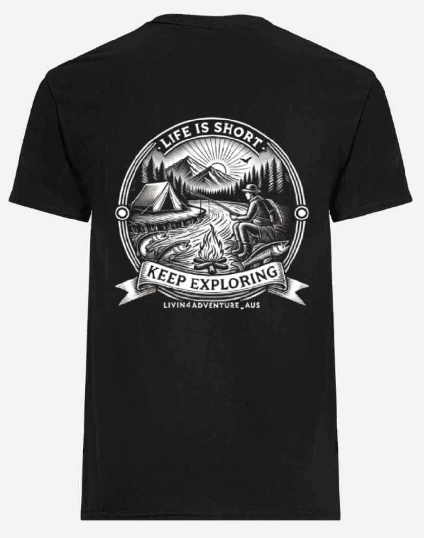Life's Short Keep Exploring T-shirt (men's)