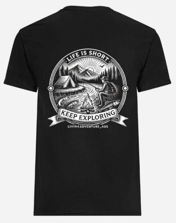 Life's Short Keep Exploring T-shirt (men's)