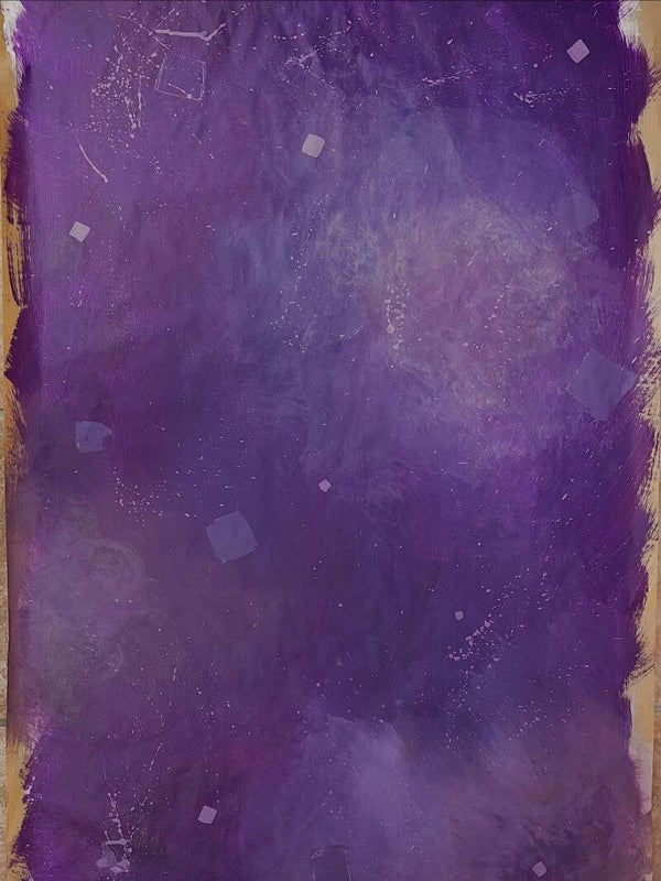 oeuvre abstraite n°2 acrylique sur craft 55x90