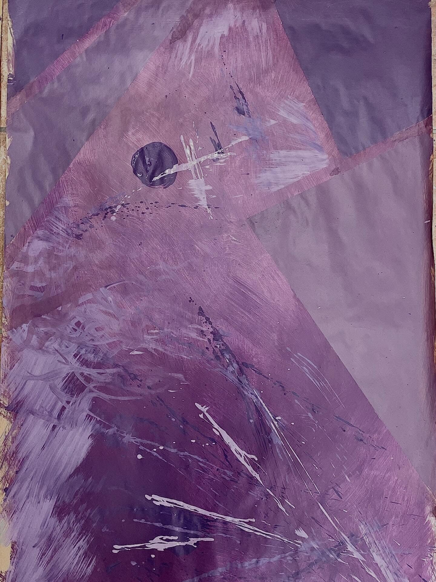 oeuvre abstraite n°3 acrylique sur craft 55x90