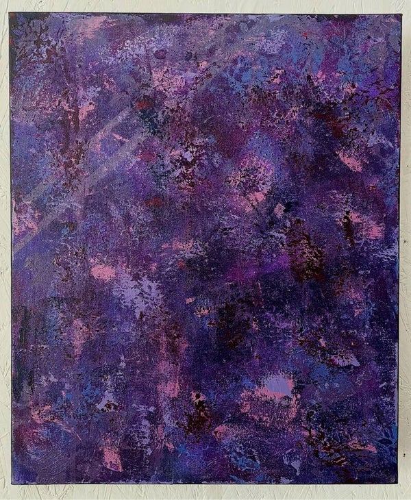 oeuvre abstraite n°13 acrylique sur toile 30x50