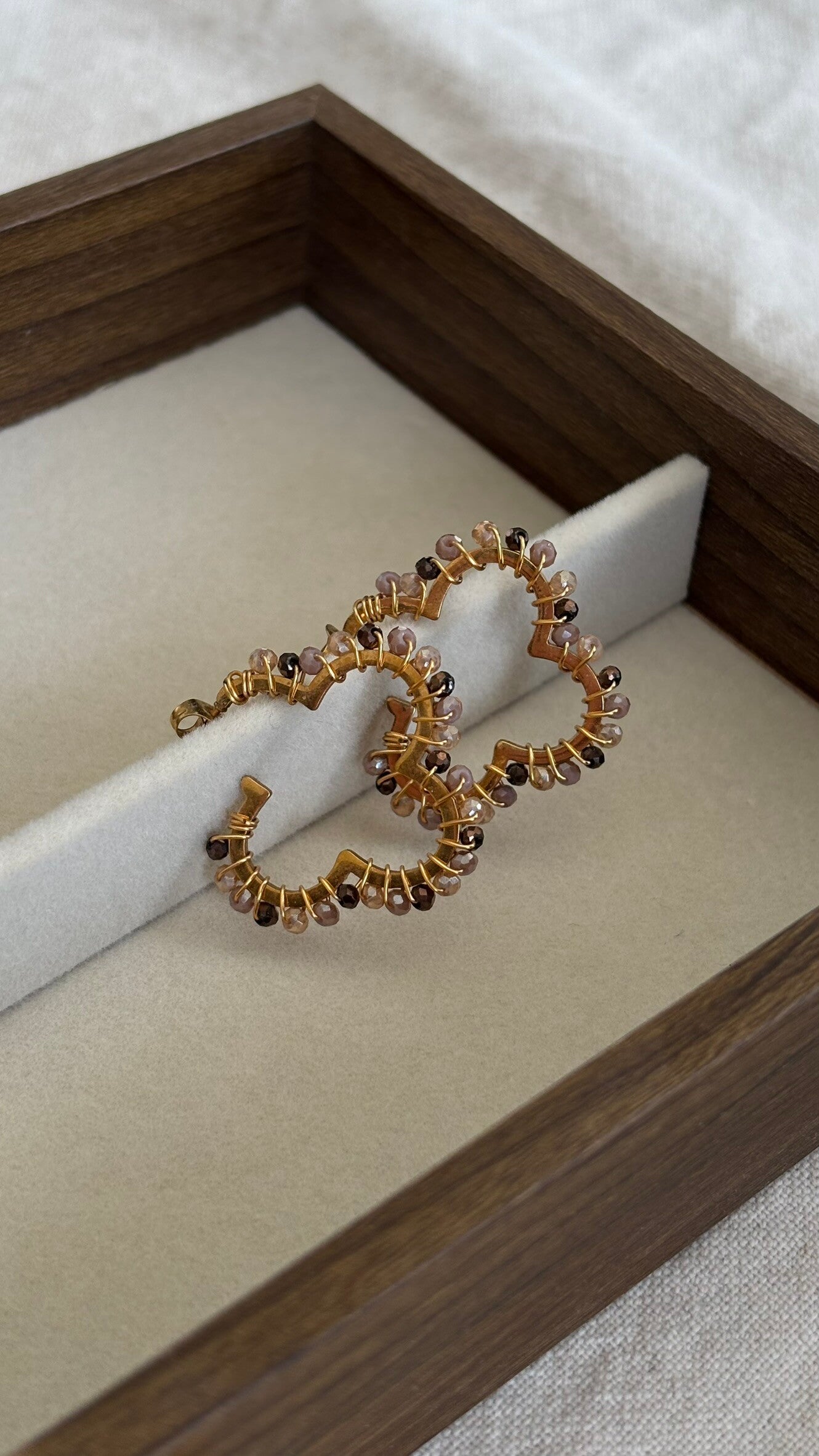 Clover beads earrings