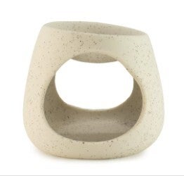 Keramische Zen-oliebrander - Ronde kiezel