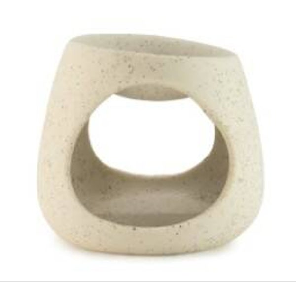 Keramische Zen-oliebrander - Ronde kiezel