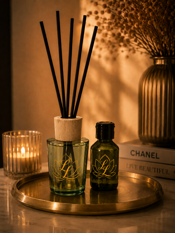 LuxeLoe geurdiffuser met 100ml parfumolie. GROEN