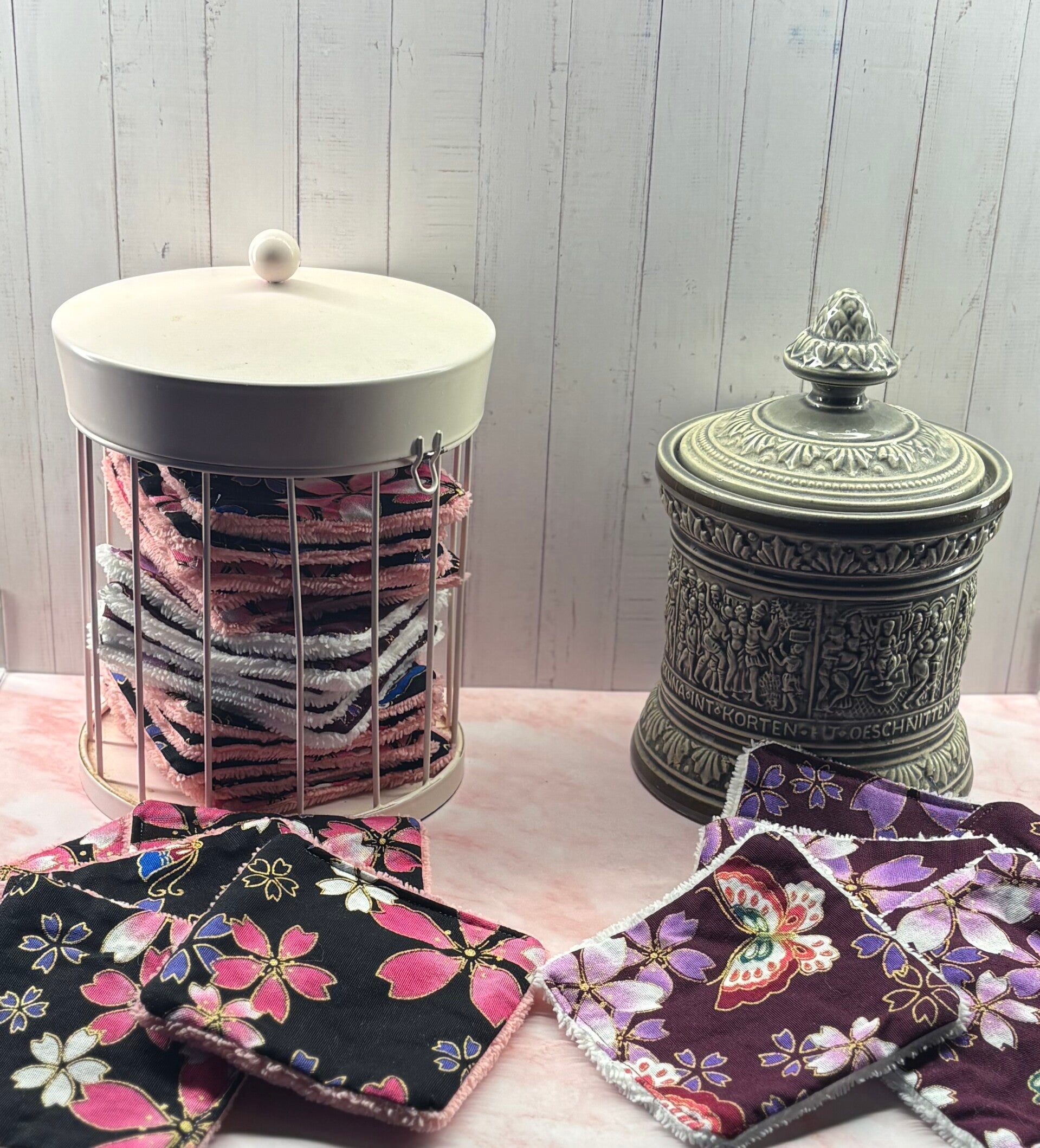 Lot de 5 lingettes "Fleur"