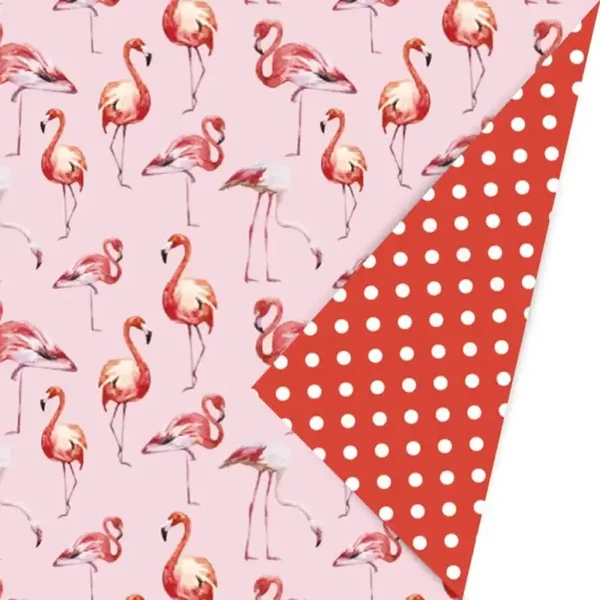 Cadeaurol Flamingo Roze