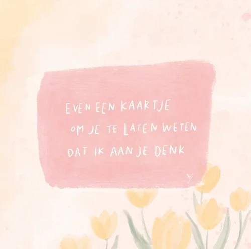 Even een kaartje