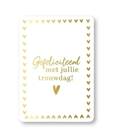 Gefeliciteerd met jullie trouwdag!