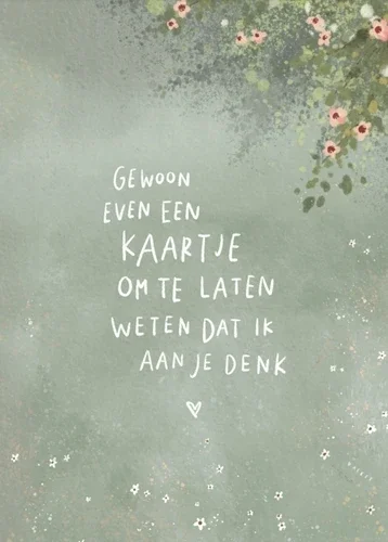 Gewoon even een kaartje