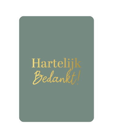 Hartelijk bedankt!