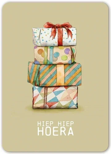 Kaart Cadeautjes Hoera