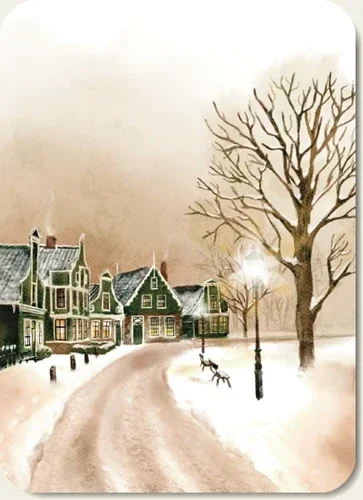 Huisjes in de sneeuw