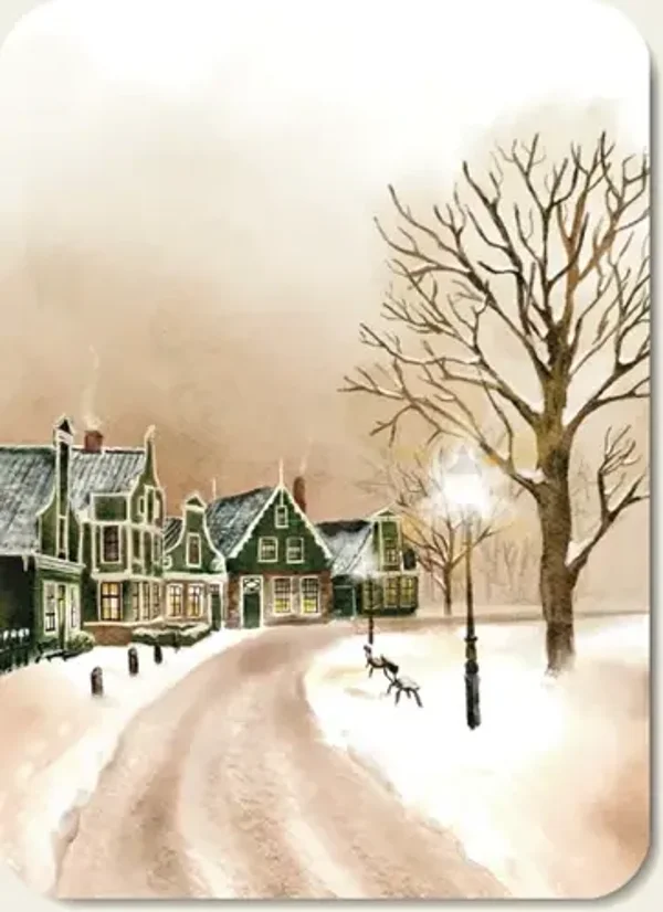 Huisjes in de sneeuw