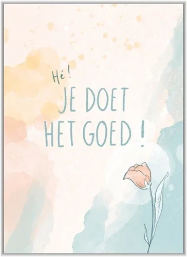 Je doet het goed