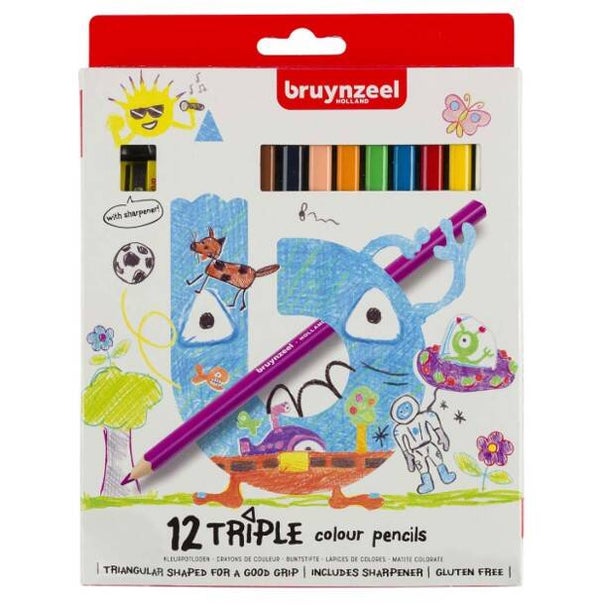 12 triple potloden