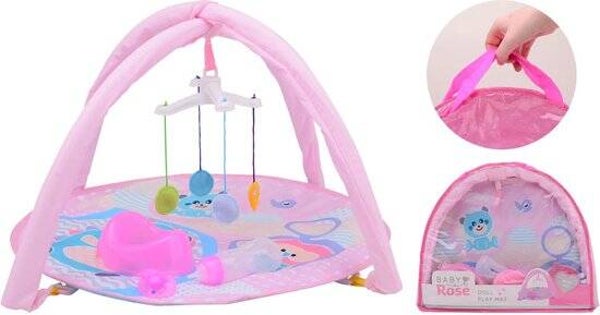 Poppenspeelmat Roze