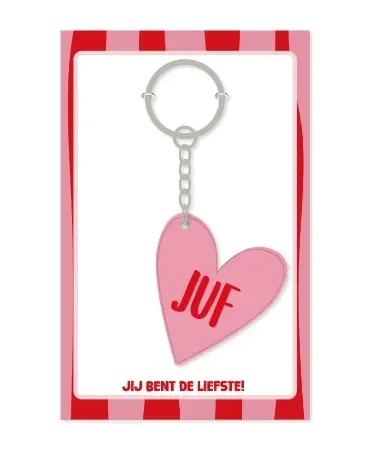 Sleutelhanger Juf
